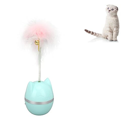 JOROBURO Katzenfederspielzeug, Katzenspielzeug, Interaktives Katzenspielzeug mit Glocke, Katzenfedern, Bandspielzeug, Ringglocke, Feder, Haustierspielzeug Zur Stimulierung des Instinkts JOROBURO Katzenfederspielzeug, Katzenspielzeug, Interaktives Katzenspielzeug mit Glocke, Katzenfedern, Bandspielzeug, Ringglocke, Feder, Haustierspielzeug Zur Stimulierung des Instinkts von JOROBURO