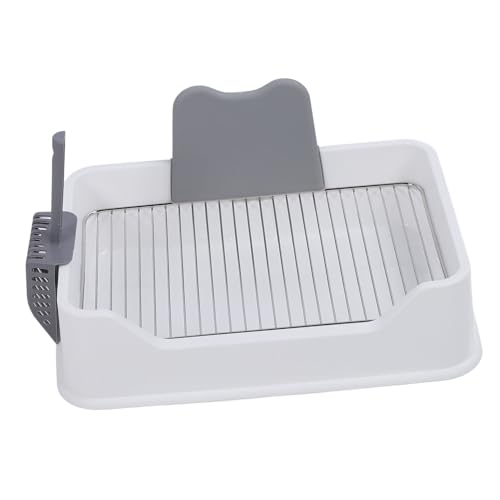 JOROBURO Katzenratschachtel mit Schalldämpfer, Edelstahl -Rack Antispritzer Stilvoller Look Kitty Müllbox Katzen -Toilette, Halb Geschlossene Katzentoilette Haustierreinigungswerkzeug für JOROBURO Katzenratschachtel mit Schalldämpfer, Edelstahl -Rack Antispritzer Stilvoller Look Kitty Müllbox Katzen -Toilette, Halb Geschlossene Katzentoilette Haustierreinigungswerkzeug für von JOROBURO