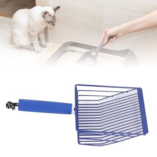 JOROBURO Katzenstreuschaufel, Abnehmbarer Griff, Metall, Schnelle Filtration, Katzenstreuschaufel, Katzenstreuschaufel für die Reinigung der Katzentoilette, Katzenkotschaufel für eine JOROBURO Katzenstreuschaufel, Abnehmbarer Griff, Metall, Schnelle Filtration, Katzenstreuschaufel, Katzenstreuschaufel für die Reinigung der Katzentoilette, Katzenkotschaufel für eine von JOROBURO
