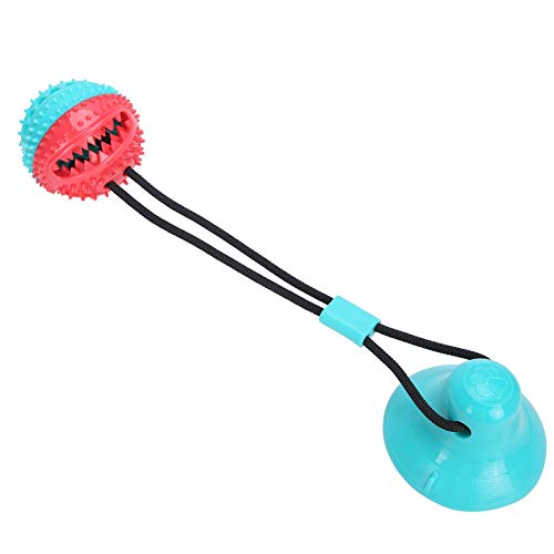 JOROBURO Kauspielzeug für Hunde, Multifunktionaler Interaktiver Saugnapfball für Hunde mit Integrierter Glocke, Reinigungsball für Backenzähne des Hundes, Futterspenderball, Seilzerrball, von JOROBURO