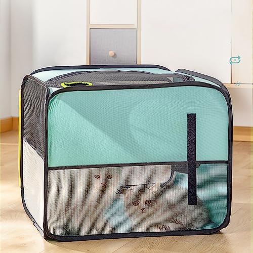JOROBURO Tierhaar-Trocknungsbox, Reißfest, Atmungsaktiv, Faltbar, Großes Fassungsvermögen, für Katzen und Hunde (52 * 52 * 40cm) von JOROBURO