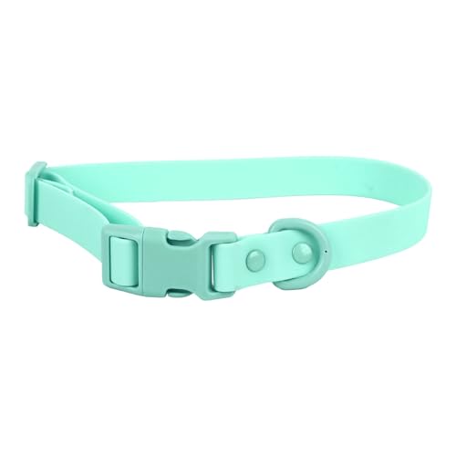 JOROBURO Verstellbares Hundehalsband, Wasserdicht, Rostfrei, Leicht zu Reinigen, Weich, Flexibel, Bequem, PVC-Hundehalsband, Langlebiges Hundehalsband für (Grün) von JOROBURO