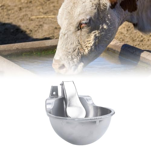 JOROBURO Viehtränke, Automatische Tränke, Legierung, Einfache Installation, Trinkwassertrog, Viehtränke, Edelstahl, Kuh-Trinkwasserschale für Schweine, Ziegen, Schafe, Rinder JOROBURO Viehtränke, Automatische Tränke, Legierung, Einfache Installation, Trinkwassertrog, Viehtränke, Edelstahl, Kuh-Trinkwasserschale für Schweine, Ziegen, Schafe, Rinder von JOROBURO