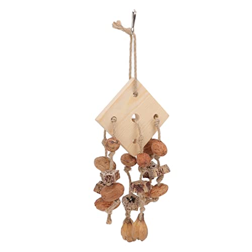 JOROBURO Vogel-Holz-Kauspielzeug, Papageien-Hängeholzblöcke, Käfig-Schleifperlen-Spielzeug, Papageiennüsse-Kauspielzeug, Holzblock-Vogelbissspielzeug mit Haken für Sittiche, Nymphensittiche JOROBURO Vogel-Holz-Kauspielzeug, Papageien-Hängeholzblöcke, Käfig-Schleifperlen-Spielzeug, Papageiennüsse-Kauspielzeug, Holzblock-Vogelbissspielzeug mit Haken für Sittiche, Nymphensittiche von JOROBURO