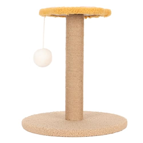 Katzenkratzbaum, Interaktiver Stabiler Katzenkletterrahmen mit Plüschball, Sisal-Katzenfangbaum, Sisalkratzbäume, Bäume Zum Springen, Schlafen, Unterhalten von JOROBURO