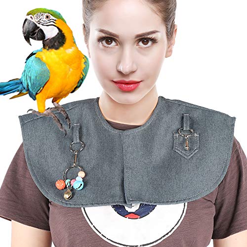 JOROBURO Papageien-Schulterschutz, Papageien-Anti-Kratz-Vogelkot-Schulterschutz, Vogel-Fußkettchen-Spielzeug, Multifunktionales Haustier-Schulterpolster, Windelschal für Sittiche, JOROBURO Papageien-Schulterschutz, Papageien-Anti-Kratz-Vogelkot-Schulterschutz, Vogel-Fußkettchen-Spielzeug, Multifunktionales Haustier-Schulterpolster, Windelschal für Sittiche, von JOROBURO