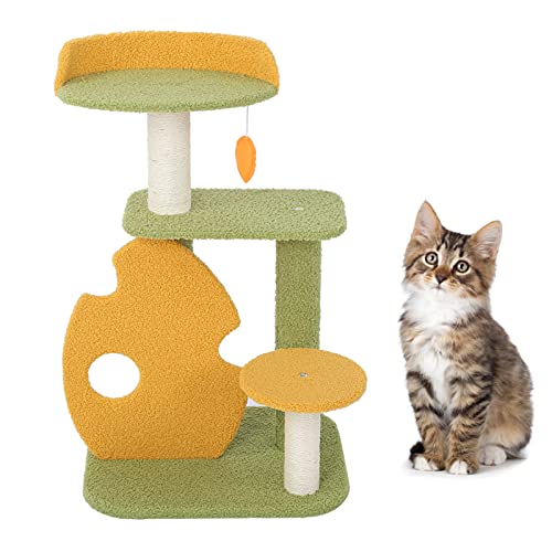 JOROBURO Rain Forest Katzen-Klettergerüst, Multifunktionaler, Stabiler Katzenstreu-Katzenbaum, Integriertes Villa-Katzenregal, Sitzstangen-Hängematte für Kätzchen, Katzen und Haustiere JOROBURO Rain Forest Katzen-Klettergerüst, Multifunktionaler, Stabiler Katzenstreu-Katzenbaum, Integriertes Villa-Katzenregal, Sitzstangen-Hängematte für Kätzchen, Katzen und Haustiere von JOROBURO