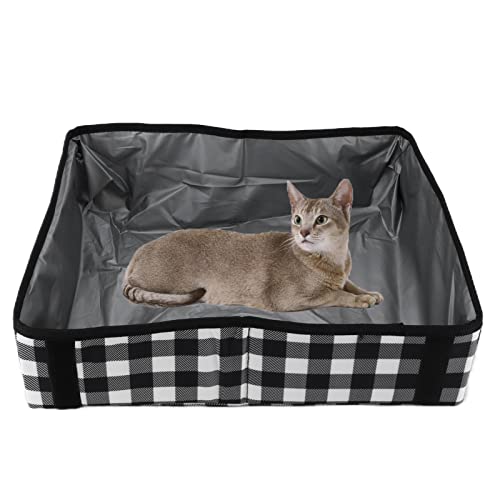 Tragbare Katzentoilette, Auslaufsicher, Leicht, Wasserdicht, Faltbar, Reise-Katzentoilette, Tragbare Katzen-Reise-Mobile Katzentoilette für Katzen Tragbare Katzentoilette, Auslaufsicher, Leicht, Wasserdicht, Faltbar, Reise-Katzentoilette, Tragbare Katzen-Reise-Mobile Katzentoilette für Katzen von JOROBURO