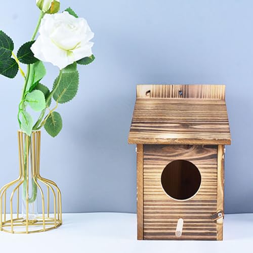 Vogelhaus, 6 cm Großes Loch, Blauer Vogelnistkasten aus Holz, Nistkasten aus Holz mit Sitzstange, Hängendes Vogelhaus Im Freien, Garten, Landhäuser für den Garten, Balkon Im Freien Vogelhaus, 6 cm Großes Loch, Blauer Vogelnistkasten aus Holz, Nistkasten aus Holz mit Sitzstange, Hängendes Vogelhaus Im Freien, Garten, Landhäuser für den Garten, Balkon Im Freien von JOROBURO