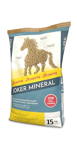 JOSERA Joker Mineral (1 x 15 kg) | Premium Pferdefutter für alle Rassen in jeder Lebensphase | optimale Gesamtlösung | starke Knochen & Gelenke | Mineralfutter Pferde | 1er Pack von Josera