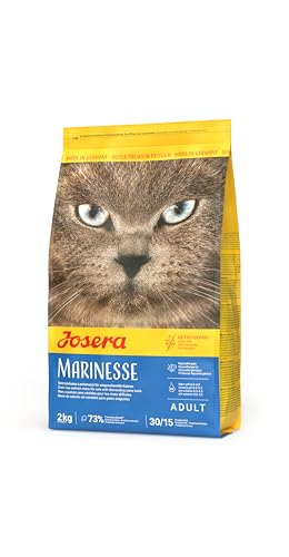 JOSERA Marinesse (1 x 2 kg) | Adult | Premium Trockenfutter für ausgewachsene allergische Katzen | Lachs, Kartoffel & Erbse als ausgesuchte Proteinquellen | getreidefrei | Katzenfutter | 1er Pack von Josera