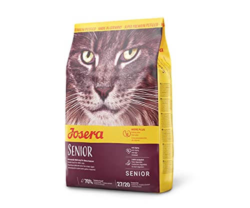 JOSERA Senior (1 x 2 kg) | Katzenfutter für ältere Katzen oder Katzen mit chronischer Niereninsuffizienz | Super Premium Trockenfutter von Josera