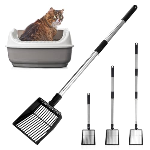 JOUTYFOR Ausziehbare Metall-Katzenstreuschaufel, langer Griff, 53,3 cm - 105,4 cm, kein Bücken, Katzenschaufel für Katzenklo, robuste Haustierkotschaufel, Hühnerkotschaufel JOUTYFOR Ausziehbare Metall-Katzenstreuschaufel, langer Griff, 53,3 cm - 105,4 cm, kein Bücken, Katzenschaufel für Katzenklo, robuste Haustierkotschaufel, Hühnerkotschaufel von JOUTYFOR