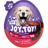 JOY&TOY! Snack Suprise, 2in1, mit Spielzeug, Beef Coins 20 g von JOY&TOY!