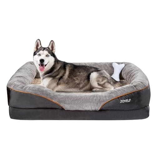 JOYELF XXLarge Orthopädisches Hundebett Memory Foam Hundebett & Hundesofa Gedächtnisschaum mit abnehmbarem waschbarem Bezug und Quietschspielzeug als Geschenk JOYELF XXLarge Orthopädisches Hundebett Memory Foam Hundebett & Hundesofa Gedächtnisschaum mit abnehmbarem waschbarem Bezug und Quietschspielzeug als Geschenk von JOYELF