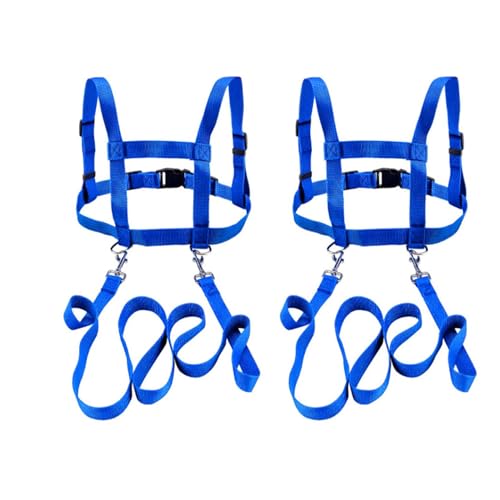 2 Stück Pferdeleine Kinder, Pferdeleine zum Spielen für Kinder, Blau Pferdegeschirr, Verstellbares Pferdegeschirr, Pferde Spielleine für Rollenspie, Kinder Outdoor Spielzeug ab 3 Jahren von JOYIAL