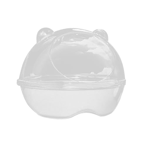 JOYIAL Hamster Badewanne, Hamster Sandbadbox, Hamster staubdichte Badewanne, Hamster Badezimmer, Hamster Bad, Hamster Badewanne Box (11 x 11 x 8.8cm) von JOYIAL