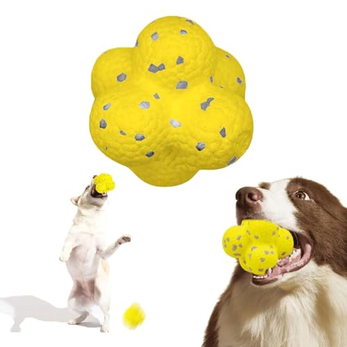 JOYIAL Hundespielzeug Unzerstörbares Kauspielzeug, Hundeball Unzerstörbar, Kauzauber Ball für Hunde, Naturkautschuk Robustes Interaktives Hundespielzeug für Zahnpflege und Spielspaß von JOYIAL