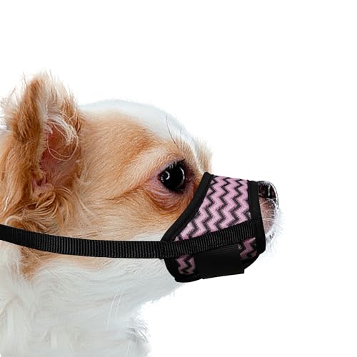 JOYPAWS Hundemaulkorb aus Luftnetz, atmungsaktiv, gewellt, gestreift, verstellbar, trinkbar, Schlaufenmuster, Haustier-Maulkörbe für extra kleine Hunde, stoppen Sie Beißen, Bellen und Kauen für JOYPAWS Hundemaulkorb aus Luftnetz, atmungsaktiv, gewellt, gestreift, verstellbar, trinkbar, Schlaufenmuster, Haustier-Maulkörbe für extra kleine Hunde, stoppen Sie Beißen, Bellen und Kauen für von JOYPAWS