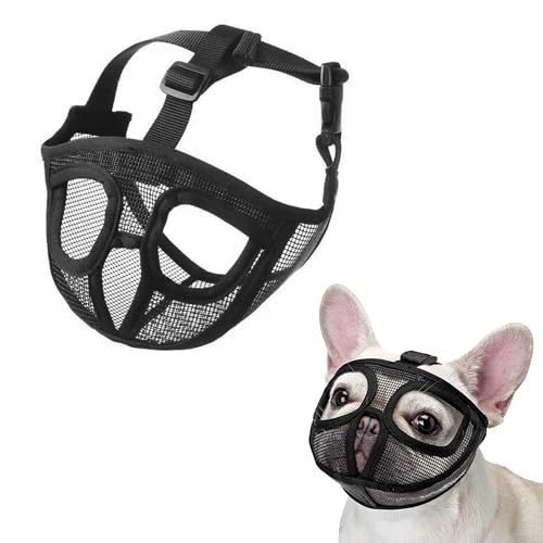 JOYPAWS Maulkorb für Hunde, kurze Schnauze, Französische Bulldogge, Maulkorb mit weichem Netz, verstellbar, Anti-Bissen, Kauen, Bellen, für kleine, mittelgroße und große Rassen, Mops/Shih Tzu/Boston JOYPAWS Maulkorb für Hunde, kurze Schnauze, Französische Bulldogge, Maulkorb mit weichem Netz, verstellbar, Anti-Bissen, Kauen, Bellen, für kleine, mittelgroße und große Rassen, Mops/Shih Tzu/Boston von JOYPAWS