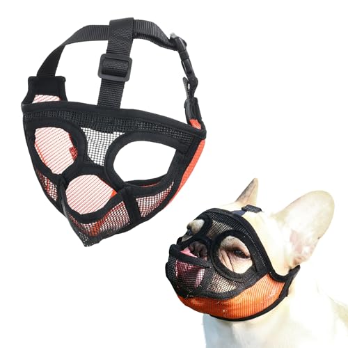 JOYPAWS Maulkorb für Hunde, kurze Schnauze, Französische Bulldogge, Maulkorb mit weichem Netz, verstellbar, Anti-Bissen, Kauen, Bellen, für kleine, mittelgroße und große Rassen, Mops/Shih Tzu/Boston JOYPAWS Maulkorb für Hunde, kurze Schnauze, Französische Bulldogge, Maulkorb mit weichem Netz, verstellbar, Anti-Bissen, Kauen, Bellen, für kleine, mittelgroße und große Rassen, Mops/Shih Tzu/Boston von JOYPAWS