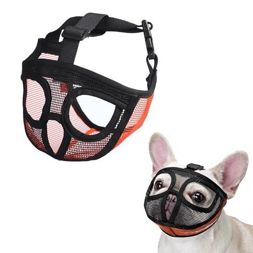 JOYPAWS Maulkorb für Hunde, kurze Schnauze, Französische Bulldogge, Maulkorb mit weichem Netz, verstellbar, Anti-Bissen, Kauen, Bellen, für kleine, mittelgroße und große Rassen, Mops/Shih Tzu/Boston JOYPAWS Maulkorb für Hunde, kurze Schnauze, Französische Bulldogge, Maulkorb mit weichem Netz, verstellbar, Anti-Bissen, Kauen, Bellen, für kleine, mittelgroße und große Rassen, Mops/Shih Tzu/Boston von JOYPAWS