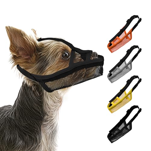 JOYPAWS Weicher Maulkorb für extra kleine Hunde, lange Schnauze, atmungsaktiv, luftdurchlässig, trinkbar, Haustiermaulkorb gegen Beißen, Kauen, mit verstellbaren Riemen, Anti-Bellen, Lecken, Gelb, XXS JOYPAWS Weicher Maulkorb für extra kleine Hunde, lange Schnauze, atmungsaktiv, luftdurchlässig, trinkbar, Haustiermaulkorb gegen Beißen, Kauen, mit verstellbaren Riemen, Anti-Bellen, Lecken, Gelb, XXS von JOYPAWS