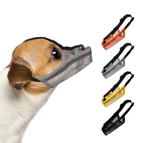 JOYPAWS Weicher Maulkorb für kleine, mittelgroße und große Hunde, lange Schnauze, atmungsaktiv, luftdurchlässig, trinkbar, Haustiermaulkorb gegen Beißen, Kauen mit verstellbaren Riemen, Anti-Bellen JOYPAWS Weicher Maulkorb für kleine, mittelgroße und große Hunde, lange Schnauze, atmungsaktiv, luftdurchlässig, trinkbar, Haustiermaulkorb gegen Beißen, Kauen mit verstellbaren Riemen, Anti-Bellen von JOYPAWS