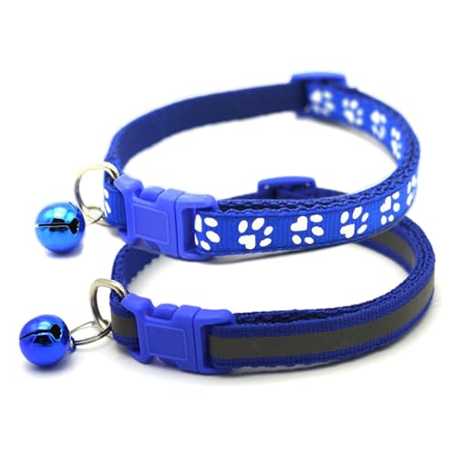 Hundehalsband mit Glöckchen, für Welpen, mit Glöckchen, niedliches kleines Mädchen, weiblich, Junge, Welpen, Katze, kleine Hunde, Glöckchen, Halsband für XS, XS, XS, extra Rassen, Blau Hundehalsband mit Glöckchen, für Welpen, mit Glöckchen, niedliches kleines Mädchen, weiblich, Junge, Welpen, Katze, kleine Hunde, Glöckchen, Halsband für XS, XS, XS, extra Rassen, Blau von JPOJPO