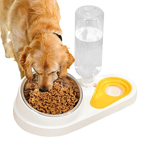 Erhöhtes Katzennapf-Set,Futternäpfe und automatischer Wasserspender - Tierbedarf für Katzen Hunde Futter- und Tränkzubehör Jpsdows von JPSDOWS