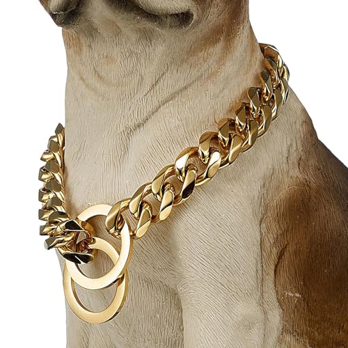Hundehalsband | Kette für Hunde 86 cm, Edelstahl für Training und Outdoor-Aktivitäten geeignet für Halsumfang 76 cm von JPSDOWS