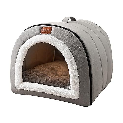 Hundehütte für den Innenbereich | Tragbare Katzenbetten mit abnehmbarem Design,Haustierbetten für den Innen- und Außenbereich für Hunde, Kätzchen und kleine Haustiere, gemütlicher Unterschlupf Jpsdows von JPSDOWS