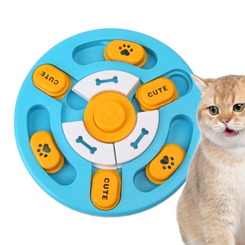 JPSDOWS Haustier-Futterspielzeug, Katzenfutternapf, langsamer Futternapf - Lustiger interaktiver Futternapf - Entwicklungsspielzeug für gesunde Ernährung, Katzennapf, Futternapf für Haustiere, von JPSDOWS