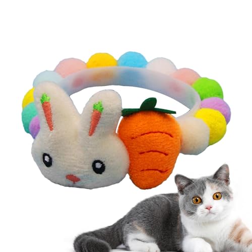 Hundehalsband Weihnachten | Hundehalsband mit Anhänger für Plüschpuppe - Verstellbares abnehmbares Hundehalsband für den Urlaub mit Plüschhalsband mit Anhänger von JPSDOWS