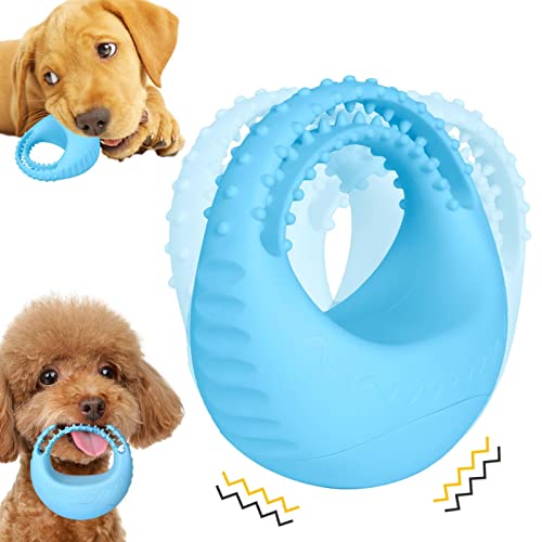 JPSDOWS Kauspielzeug für Hunde, Zahnreinigungsspielzeug für Hunde | Bissfester Beißring für Hunde,Hundespielzeug zum Zähneknirschen mit Nicht fallendem Design für mittelgroße und kleine Hunde zum von JPSDOWS
