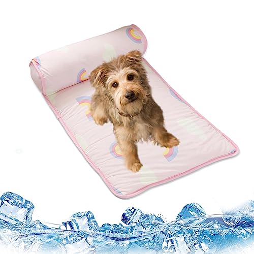 JPSDOWS Kühlendes Hundebett, selbstkühlende Haustiermatten | Kühldecke für Hundematte | Weiche Kühlmatte für Haustiere für die von JPSDOWS
