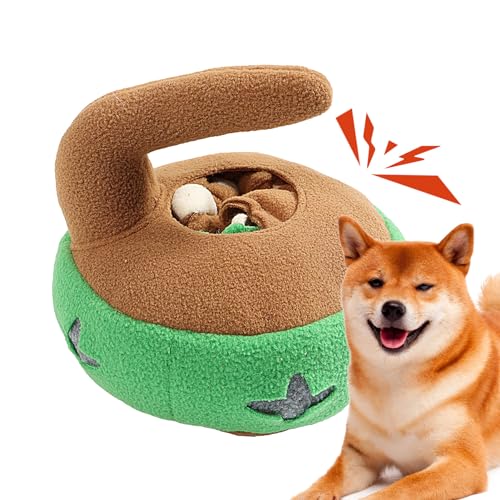 Puzzle-Futterspender für Hunde, Futterspender für Hunde – Interaktives Spielzeug mit Curling Leckereienspender – Puzzle-Futterspender für Hunde Puzzle-Futterspender für Hunde, Futterspender für Hunde – Interaktives Spielzeug mit Curling Leckereienspender – Puzzle-Futterspender für Hunde von JPSDOWS