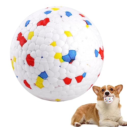 JPSDOWS Unzerstörbares Hundespielzeug mit festem Ball | Hüpfender Hundeball, interaktives Haustierballspielzeug - Hüpfender Hundeball für Aggressive Kauer, große und mittelgroße Hunde, bissfeste von JPSDOWS