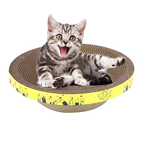 Kratzbrett für Katzen | Katzenkratzbaum aus Wellpapier Typ Schüssel, Cat Scratching Lounge Bed, Recycle Board zum Schutz von Möbeln, Cat Kitten Training Toy Jpsdows von JPSDOWS