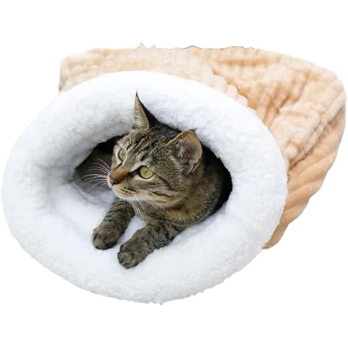 Kuschelbett für Haustiere, Katzensack, abnehmbares Kissen für Haustierbedarf | waschbarer Heizsack für Haustierbett für Katzen und Spitzenhunde Kuschelbett für Haustiere, Katzensack, abnehmbares Kissen für Haustierbedarf | waschbarer Heizsack für Haustierbett für Katzen und Spitzenhunde von JPSDOWS