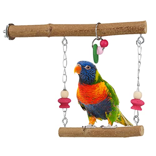 Vogelschaukel Spielzeug | Kleines Papageienspielzeug für den Käfig,Vogelkäfig, Papageienspielzeug, Schaukeln für kleine Vögel, Sittichzubehör für Haustiere von JPSDOWS