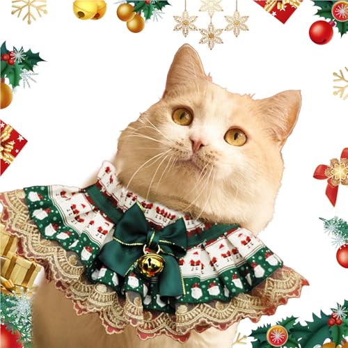 Weihnachts-Hunde-Lätzchen, Weihnachts-Hunde-Bandanas, Weiche weihnachtliche Hundehalstücher, verstellbare Hundelätzchen, Niedliches Haustierzubehör aus Spitze, wendbar, atmungsaktiv, Haustierschal für Weihnachts-Hunde-Lätzchen, Weihnachts-Hunde-Bandanas, Weiche weihnachtliche Hundehalstücher, verstellbare Hundelätzchen, Niedliches Haustierzubehör aus Spitze, wendbar, atmungsaktiv, Haustierschal für von JPSDOWS