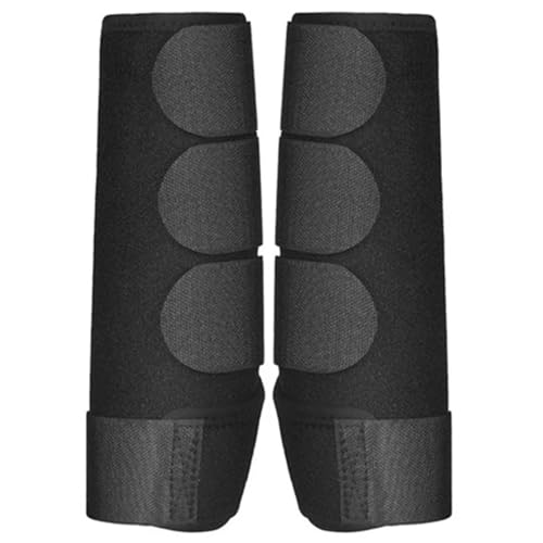 2 Stück/Set Pferdestiefel, Sehnenschutz, Pferde-Leggings, verstellbar, für Springtraining, Reitausrüstung (Hinterbein, L) von JQVDE