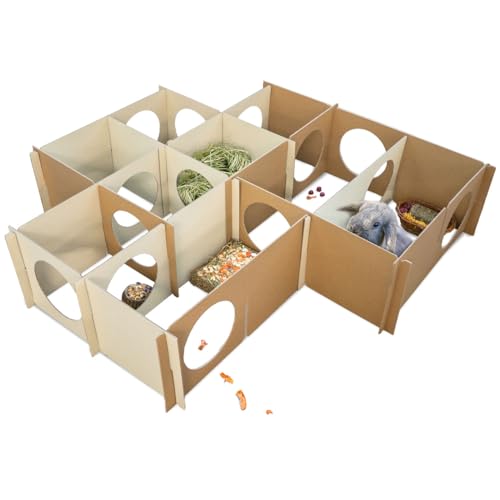 JR FARM PlasticFree Gras-Labyrinth für Kaninchen: 14 Platten, 26 x 58 cm, 18 cm Öffnung, 0.624 kg von JR FARM GmbH