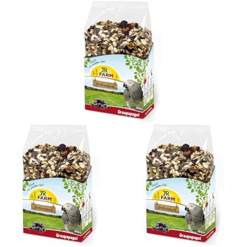 JR FARM Birds Individual Graupapagei 950 g (Packung mit 3) von JR Farm