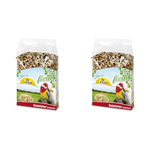 JR FARM Birds Keimfutter Großsittich 1 kg (Packung mit 2) von JR Farm