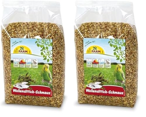 JR FARM Birds Wellensittich-Schmaus 1 kg (Packung mit 2) von JR Farm