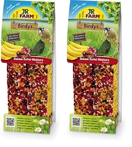 JR FARM Birdys Pap Banane-Dattel-Himbeere 260 g (Packung mit 2) von JR Farm