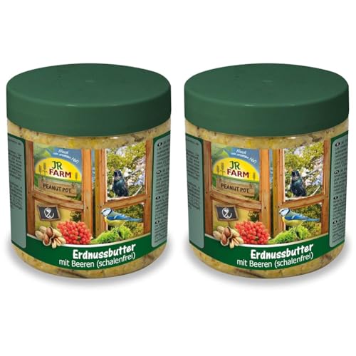JR FARM Garden PPot Erdnussbutter Mehlwürmer 400g (Packung mit 2) von JR Farm