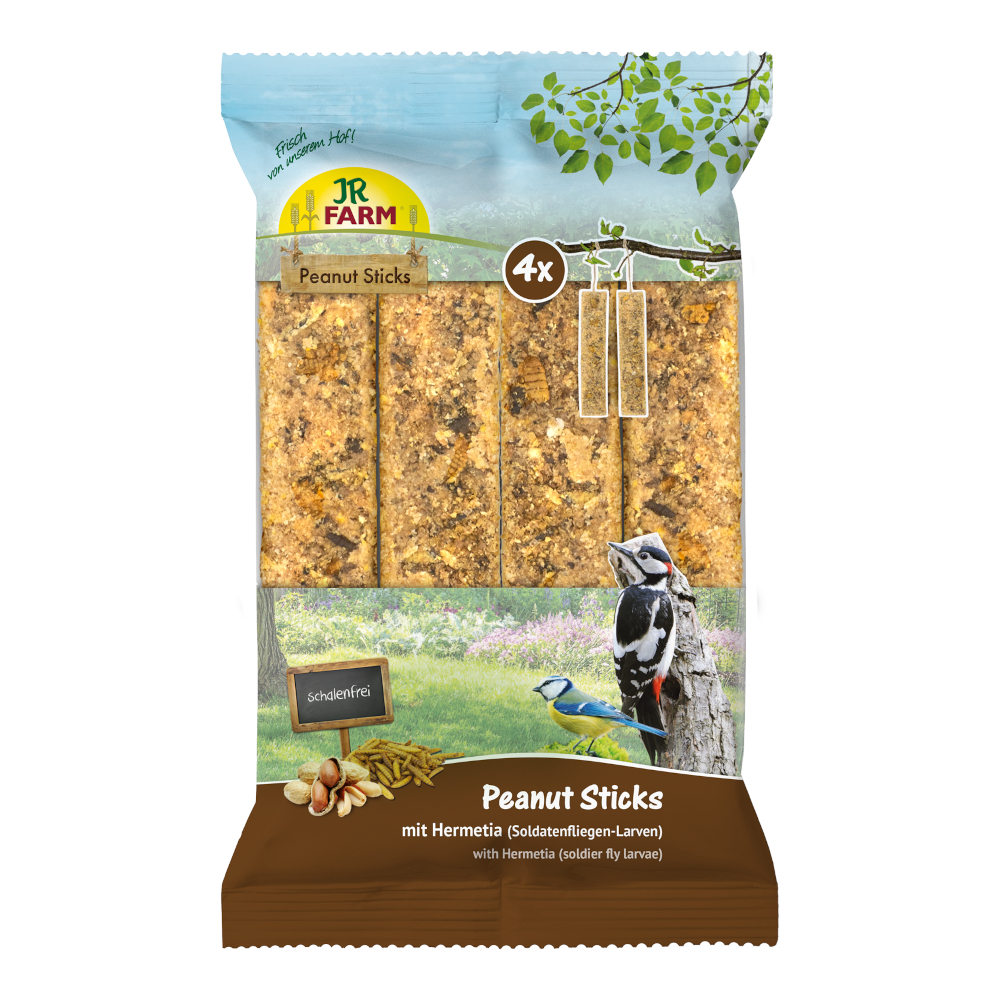 JR Farm 4x Peanut Sticks Schalenfrei 640 g - mit Hermetia JR Farm 4x Peanut Sticks Schalenfrei 640 g - mit Hermetia von JR Farm